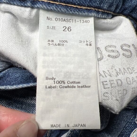 Moussy Vintage Bowie Selvedge Patch Tapered Straight Jeans Womens Size 26 - Picture 5 of 14